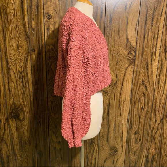 Forever 21 Rose Pink Popcorn Knit Cardigan Sweater - Picture 7 of 10